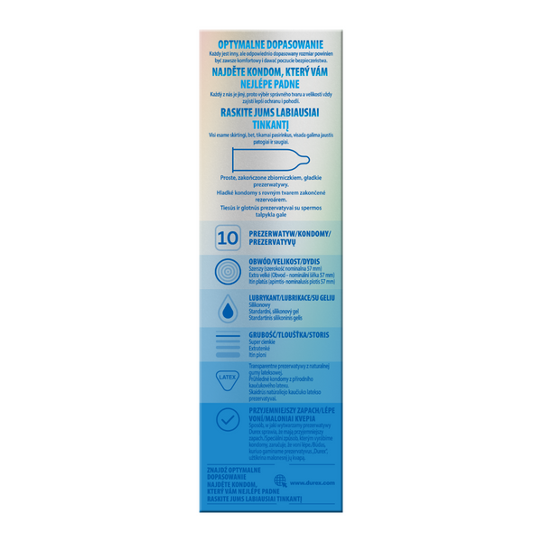 Durex Invisible XL 10pcs
