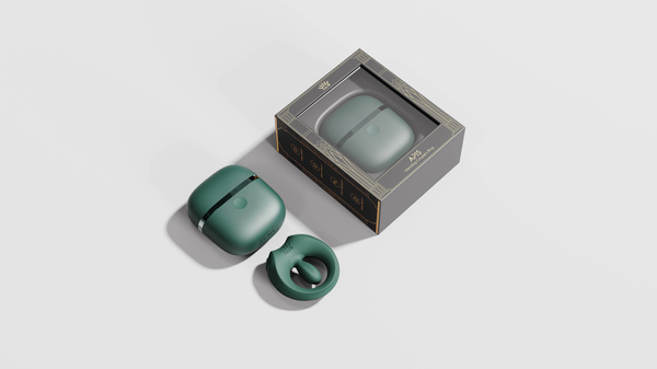 Ерекційне кільце зі стимулятором Apis Turquoise Green Zalo