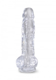 8 Inch Cock With Balls Transparant King Cock