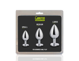 3 Alu Plug Set with Gemstones Brutus