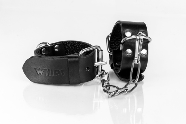 Black Narrow Cuffs Size L Primal Bond Whips