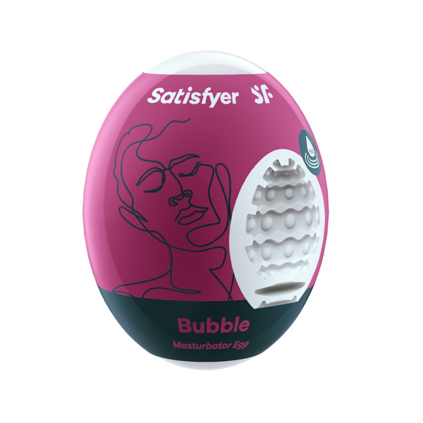 Samolubrykujący masturbator jajko Satisfyer Masturbator Egg Bubble