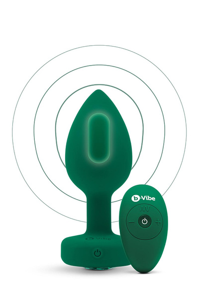Vibrating Jewel Plug M/L Emerald Green b-Vibe