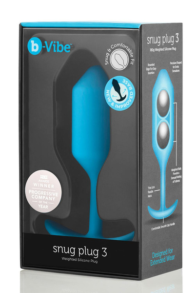 Анальний пробка Snug Plug 3 Blue b-Vibe