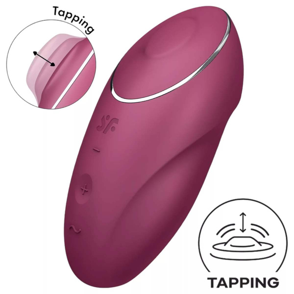 Clitoral Stimulator Tap & Climax 1 red Satisfyer