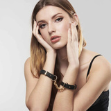 Wąskie kajdanki na ręce Bijoux Indiscrets Maze Thin Cuffs Black