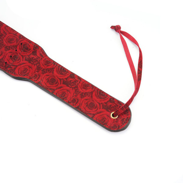 Лопата Kinbaku Ukiyoe Red Rosy Lamb Leather Tawse Liebe Seele