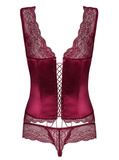 Miamor Gorset Bordowy L/Xl Obsessive