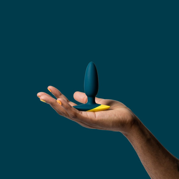 Вібруючий анальний корок Bass Green Romp