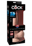 Plus 7,5' Triple Density Cock With Balls King Cock