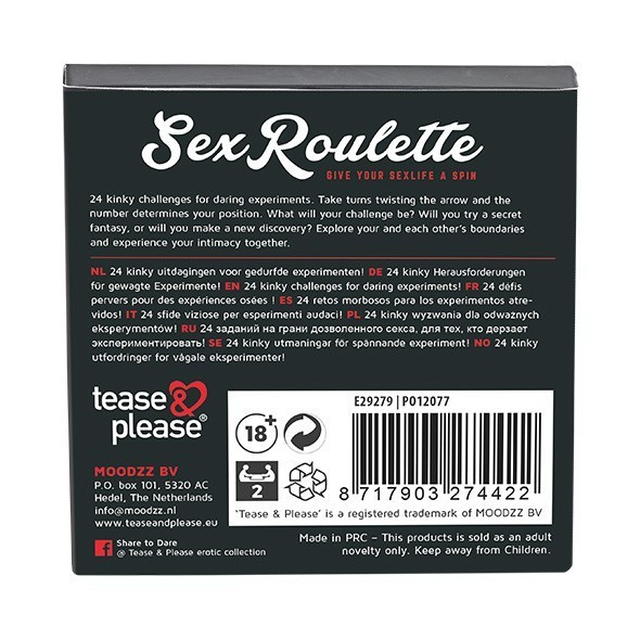 Еротична Гра Рулетка Sex Roulette Kinky Tease&Please