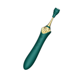 Багатофункціональний Вібратор Bess 2 Турquoise Green Zalo