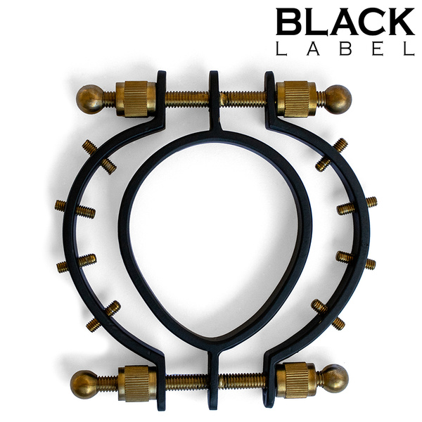 Zacisk Pussy Clamp 2.0 w. Spikes Black/Gold Black Label 