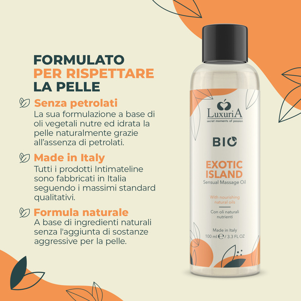 Масло для масажу Luxuria Bio Oil Exotic Island 100 мл IntimateLine