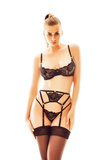 Sensual 3-Piece Set with Garter Belt Anais Dido L/XL