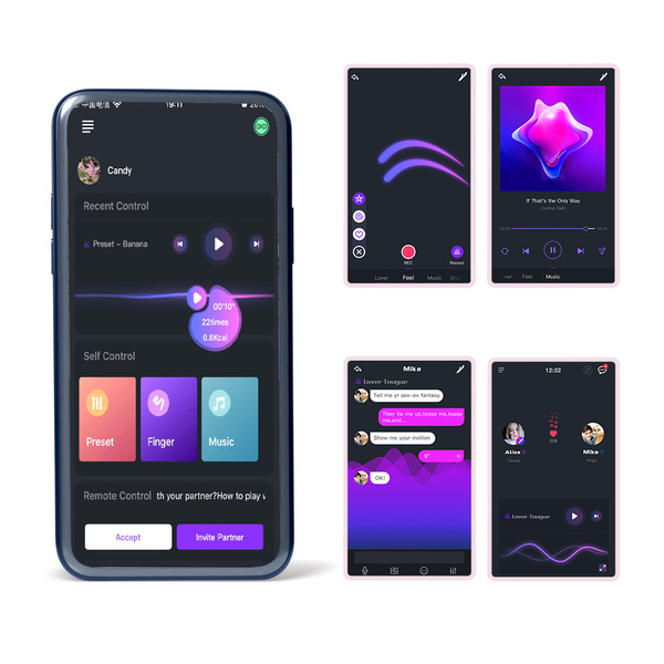 Еректильне кільце Rise Smart Cockring Зелений Magic Motion