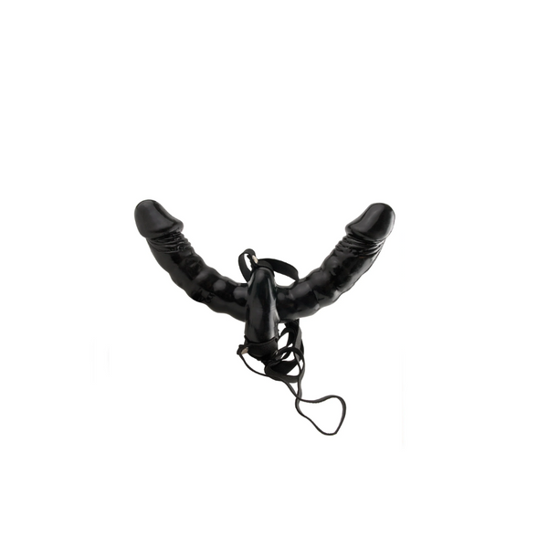 Uprząż Fetish Fantasy Vibrating Double Delight Strap-On Pipedream