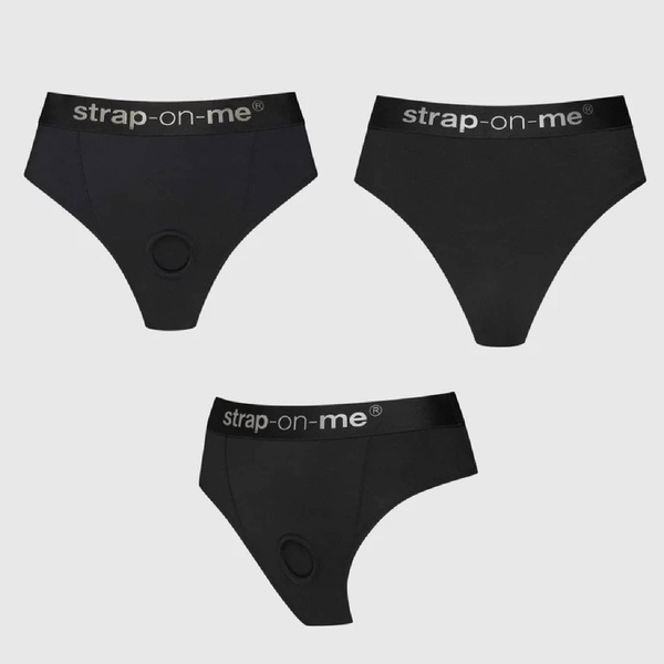 Білизна з упряжкою Harness Lingerie Idole Чорний XL Strap-on-me