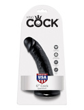 6' Cock Black Dildo Czarne 15Cm King Cock