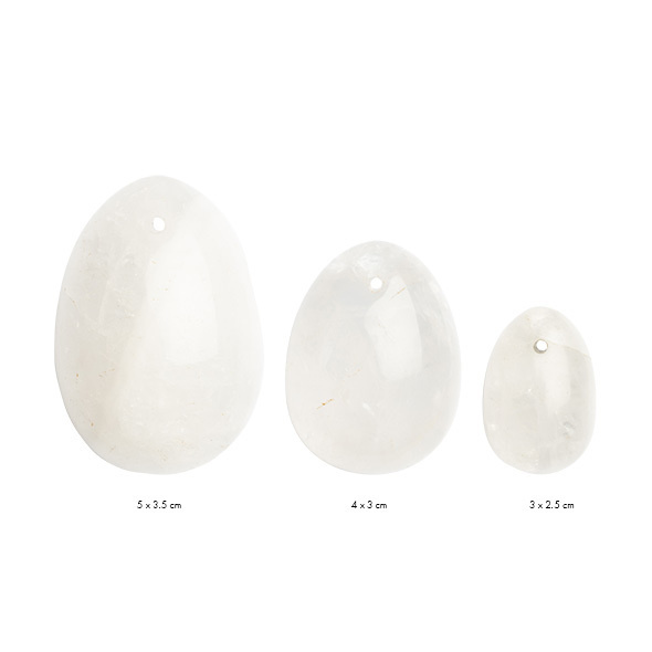 Yoni Egg Set Clear Quartz (L-M-S) La Gemmes