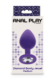 Анальний пробка Toyjoy Anal Play Diamond Booty Jewel Medium Purple TOYJOY