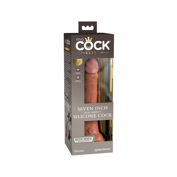 Ділдо 18 См King Cock Elite Dual Density Silicone Cock Tan Pipedream