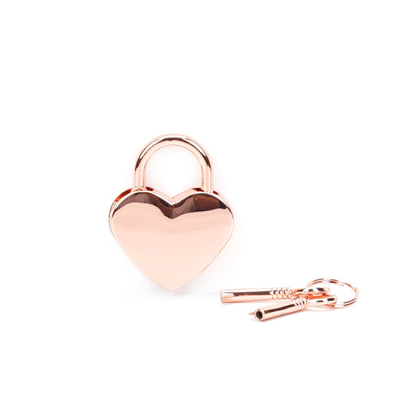 Kłódka Rose Gold Heart Shape Padlock (2Pcs A Set) Liebe Seele