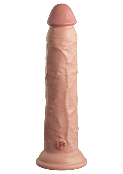 King Cock 9 Inch Dual Density Silicone Cock Light