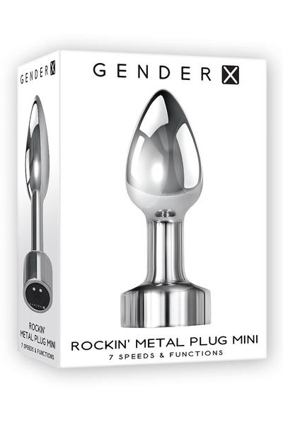 Анальний пробка Rockin Metal Plug Mini Gender X