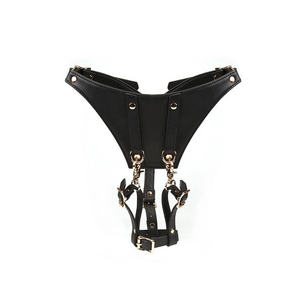 Liebe Seele Dark Secret Leather Forced Orgasm Harness Belt