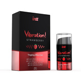 intt żel stymulujący VIBRATION! Strawberry 15 ml