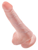 King Cock 6" Cock with Balls Flesh
