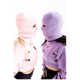 Woolen balaclava Pink HellRider 