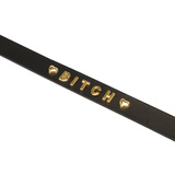 Gold Word Choker-Bitch Liebe Seele