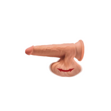 King Cock Dildo Plus 7" Triple Density Cock With Swinging Balls Tan