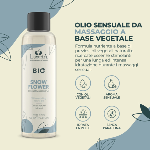 Масло для масажу Luxuria Bio Oil Snow Flower 100 мл IntimateLine