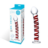 Ребристе Скляне Ділдо Mr. Swirly S Dildo Glas