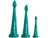 Fantazyjne Dildo Sigmaloid Med Metallic Green Vac S/M Mr Hankeys