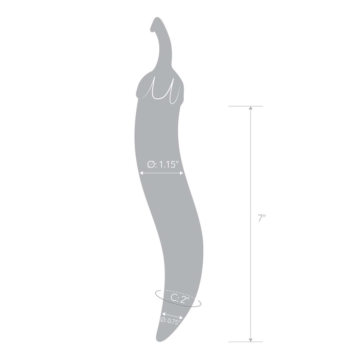 Glas Naturals Chili Pepper Glass Dildo