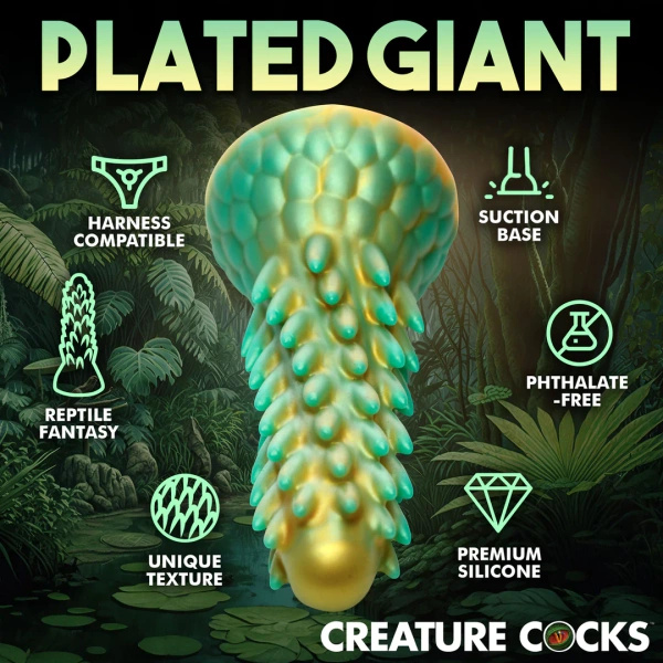 Creature Cocks Stegosaurus Spiky Reptile Dildo