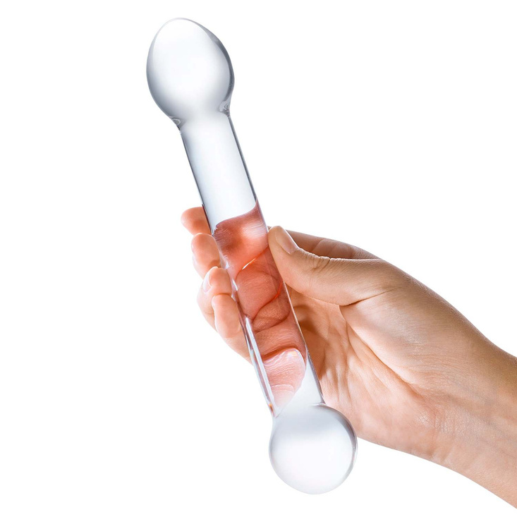 Zakrzywione szklane dildo do stymulacji punktu G Glas Curved G-Spot Stimulator Glass Dildo