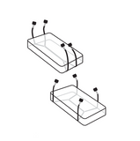Fetish Fantasy Wraparound Mattress Restraints 