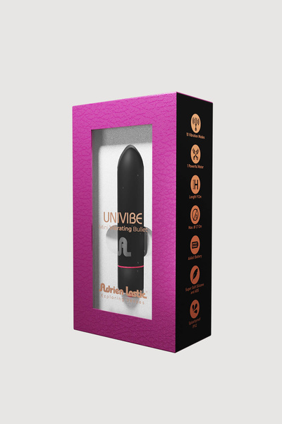 Міні Вібратор Premium Univibe Black Adrien Lastic