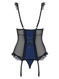 825-COR-6 corset dark blue L/XL