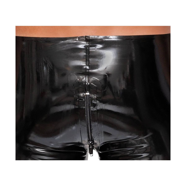 Латексні чоловічі шорти Men's Latex Pants Zip black M LateX
