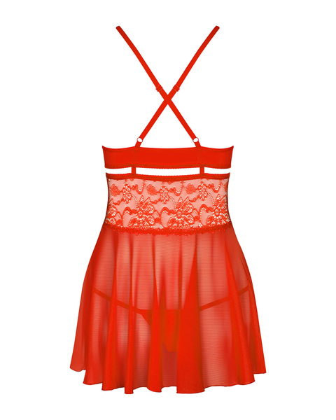 838-Bab-3 Babydoll Ze Stringami S/M Obsessive