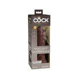 Dildo 20cm King Cock Elite Dual Density Silicone Cock Brown