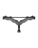 Bravelle stringi otwarte czarne S/M Obsessive