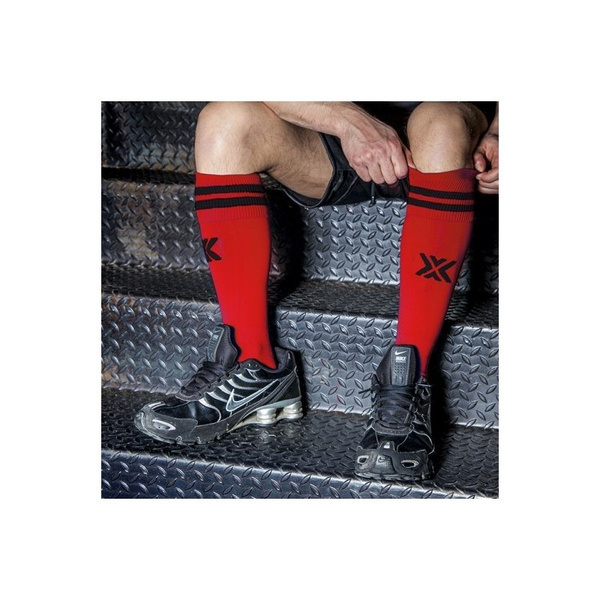 Getry piłkarskie Boxer Football Sox Red-Black