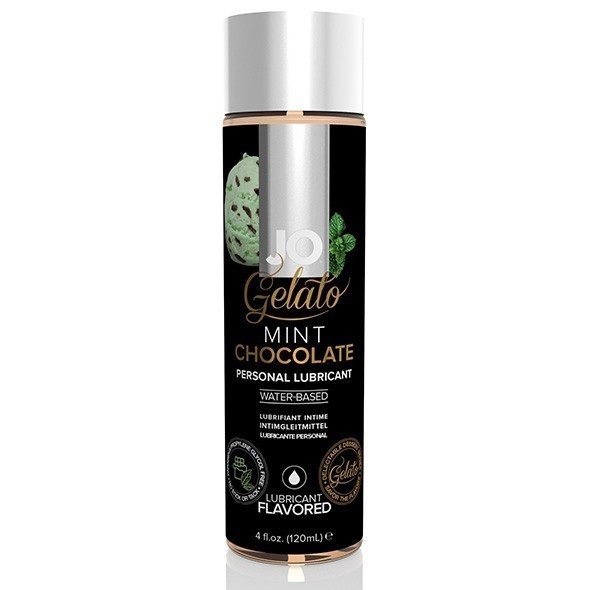 Lubrykant Jadalny O Smaku Lodów Miętowo-Czekoladowych Gelato Mint Chocolate Lubricant Water-Based 120Ml System JO